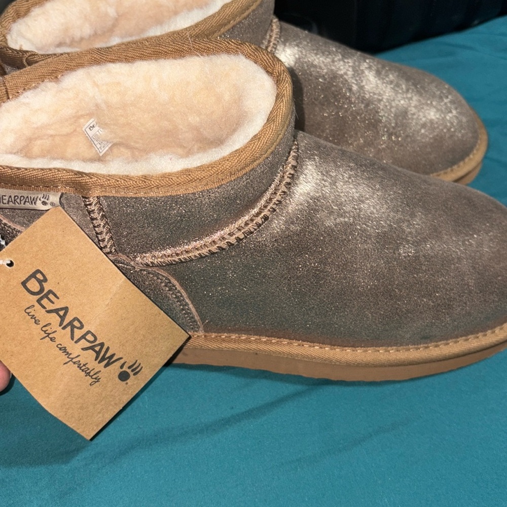 Bearpaw Tan Suede Boots
